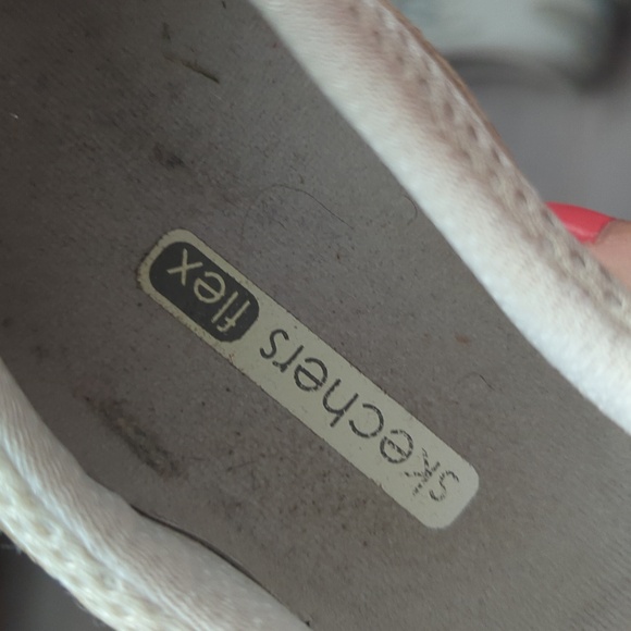 Skechers flex white women's slipon shoes - Picture 3 of 5